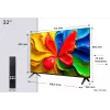 TCL 32V4C QLED televizorius 32 colių (81,3 cm) HD 1366×768 Wi-Fi Ethernet Juodas