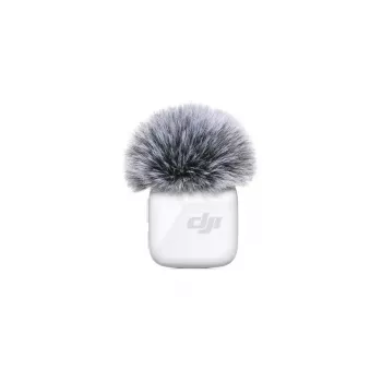 Belaidis kūno mikrofonas siųstuvas DJI CP.RN.00000430.01 — 100–20000 Hz, 3,87 V baterija, iki 11,5 h, baltas, 26,1×26,6×16 mm