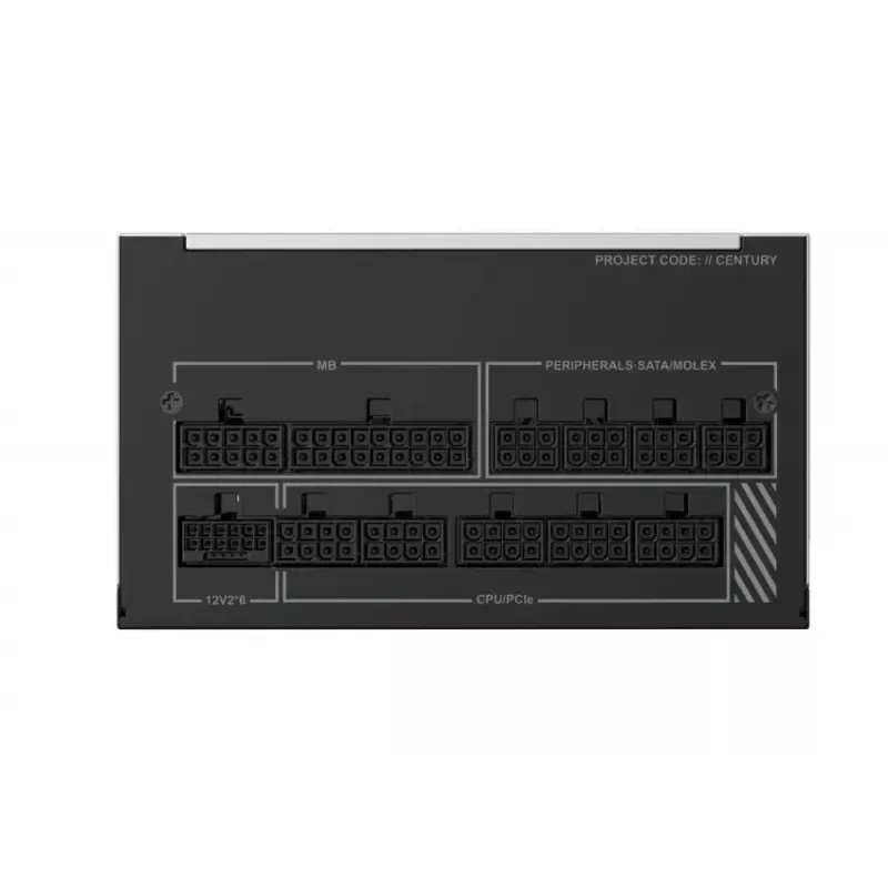 Maitinimo blokas MONTECH CENTURY II 1200W ATX 3.1, sidabrinis