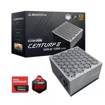 Maitinimo blokas MONTECH CENTURY II 1200W ATX 3.1, sidabrinis
