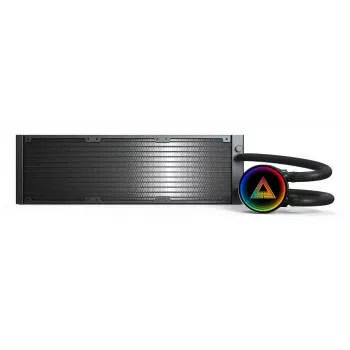Montech LightFlow ARGB 360 procesoriaus vandens aušintuvas 360 mm 3x120 mm ventiliatoriai ARGB juodas