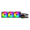 Montech LightFlow ARGB 360 procesoriaus vandens aušintuvas 360 mm 3x120 mm ventiliatoriai ARGB juodas