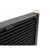 Montech LightFlow ARGB 360 procesoriaus vandens aušintuvas 360 mm 3x120 mm ventiliatoriai ARGB juodas