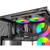 Montech LightFlow ARGB 360 procesoriaus vandens aušintuvas 360 mm 3x120 mm ventiliatoriai ARGB juodas