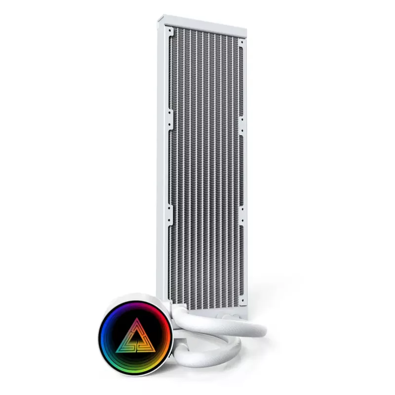 Montech LightFlow ARGB 360 procesoriaus skystinis aušintuvas 360 mm 3x120 mm baltas