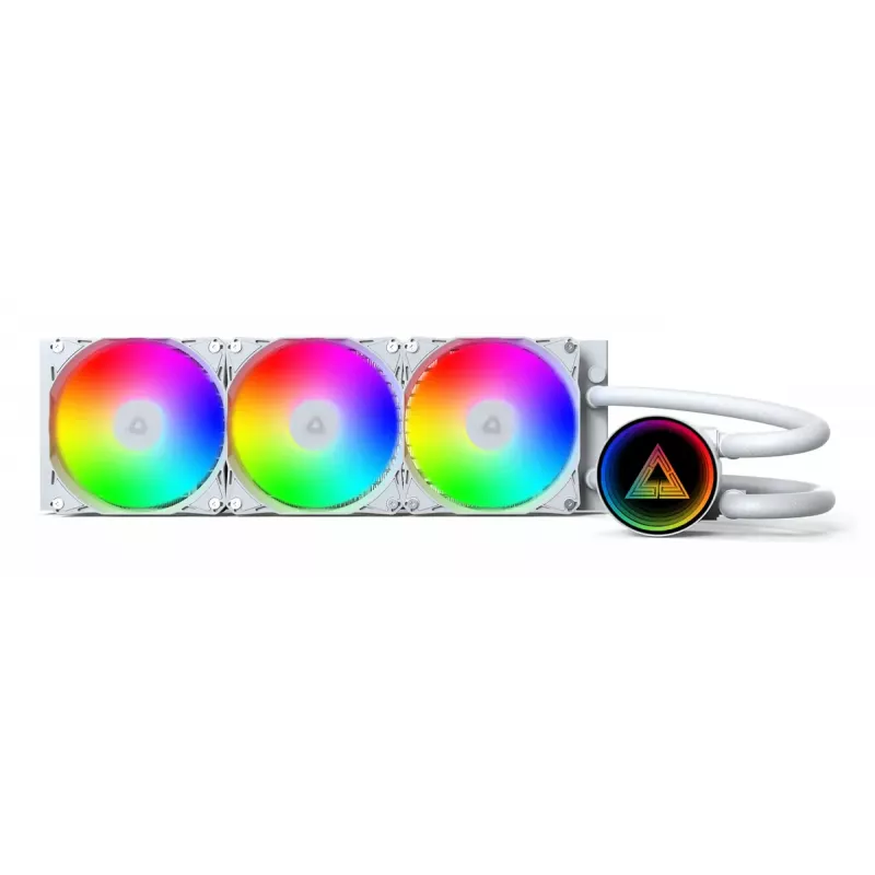 Montech LightFlow ARGB 360 procesoriaus skystinis aušintuvas 360 mm 3x120 mm baltas