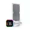 Montech HyperFlow Digital 240 procesoriaus vandens aušintuvas AIO 240 mm 2x120 mm baltas