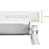 Montech HyperFlow Digital 240 procesoriaus vandens aušintuvas AIO 240 mm 2x120 mm baltas