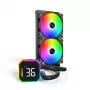 Montech HyperFlow Digital 240 procesoriaus skysto aušinimo sistema 240 mm 2x120 mm juoda