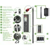 APC APDU9981EU3 komutacinis maitinimo skirstytuvas (PDU) 24 AC lizdai 0U juodas
