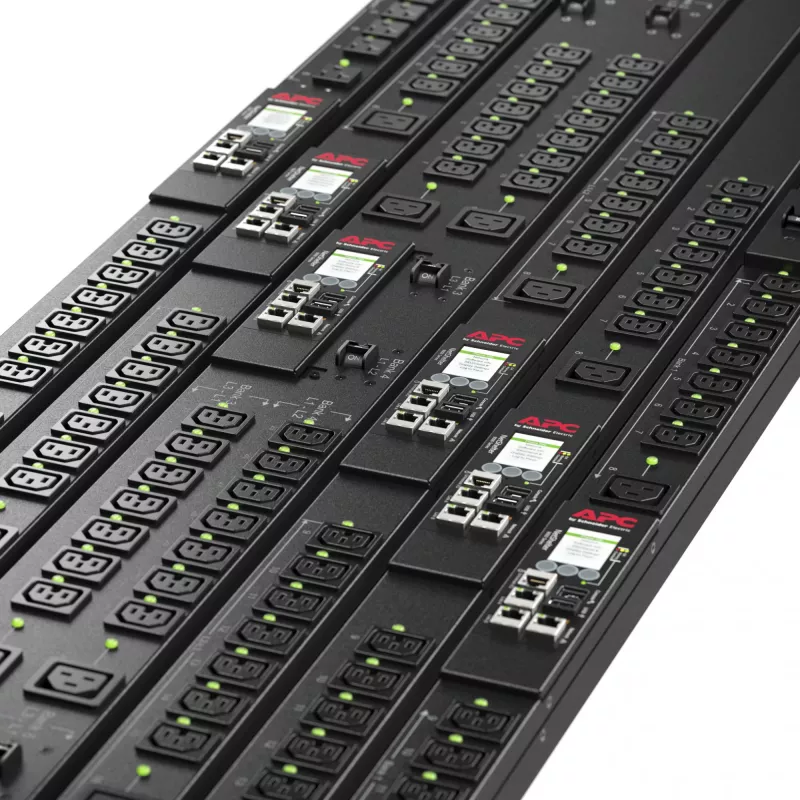 APC APDU9981EU3 komutacinis maitinimo skirstytuvas (PDU) 24 AC lizdai 0U juodas