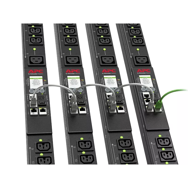 APC APDU9981EU3 komutacinis maitinimo skirstytuvas (PDU) 24 AC lizdai 0U juodas