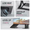 Stovas nešiojamam kompiuteriui Axagon STND-LAB aliumininis, 10 inch–17,3 inch, aštuoni aukščio ir kampo reguliavimai, juodas