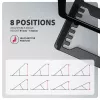 Stovas nešiojamam kompiuteriui Axagon STND-LAB aliumininis, 10 inch–17,3 inch, aštuoni aukščio ir kampo reguliavimai, juodas