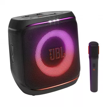 Nešiojamas mono garsiakalbis JBL Encore 2 Mono Black – 100 W, atsparus vandens purslams, Bluetooth ir laidinis