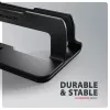 Vertikalus stovas nešiojamam kompiuteriui Axagon STND-VB, aliuminis, 10 inch–17,3 inch, juodas