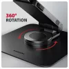 Stovas nešiojamam kompiuteriui AXAGON STND-LRB — aliuminis, 360° sukimas, 10–17,3 colių, reguliuojamas aukštis iki 26 cm, pakreipimas 0–180°, juodas