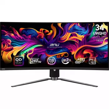 Monitorius MSI MPG 341CQPX QD-OLED 86,4 cm (34 col.) 3440x1440 UltraWide Quad HD juodas