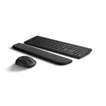 Klaviatūros ir pelės rinkinys HP Multi-device USB/Bluetooth PR585C su riešo atrama, juodas, pelė įtraukta