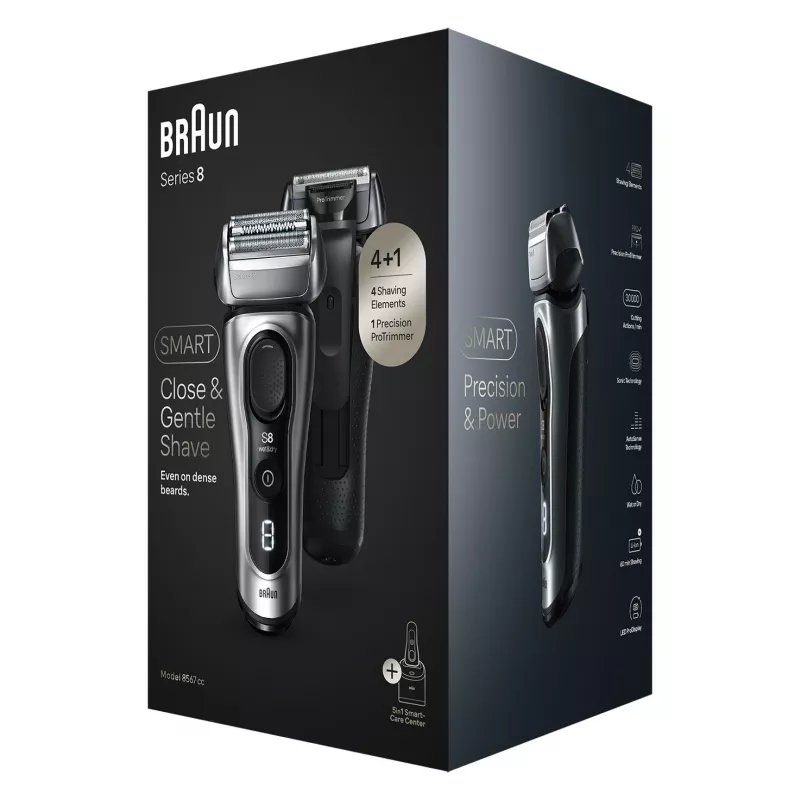 Elektrinis skustuvas BRAUN Series 8 8567cc System wet & dry su įkrovimo/valymo stotele