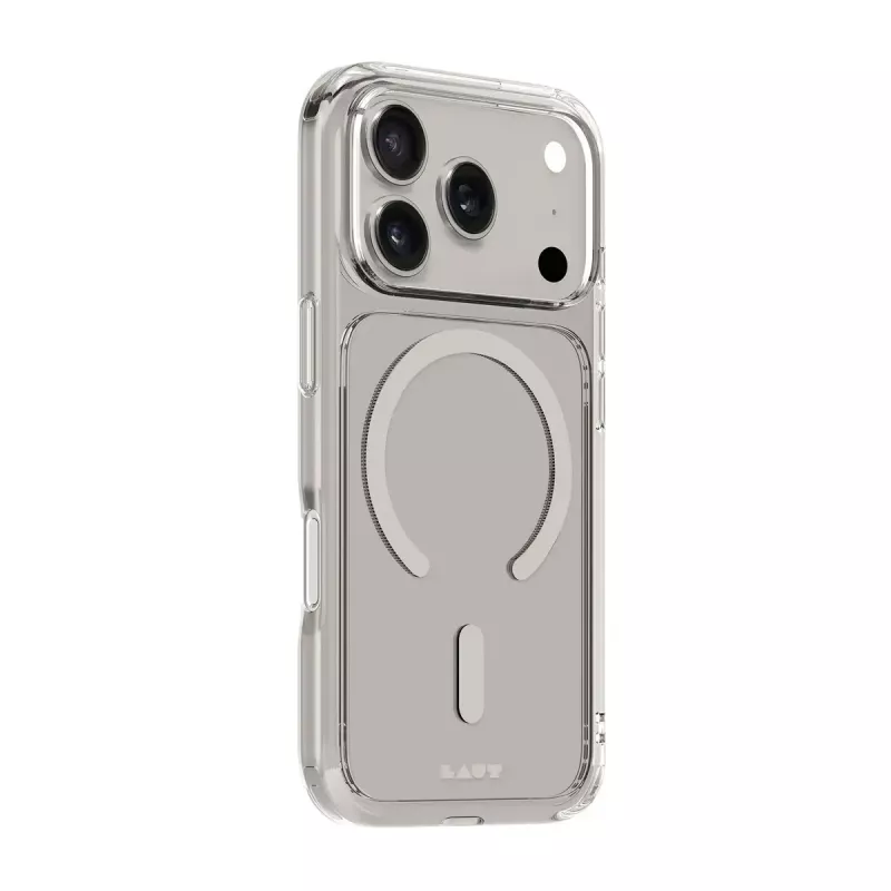 Dėklas LAUT CRYSTAL FLURO iPhone 17 Pro 16 cm Pilka