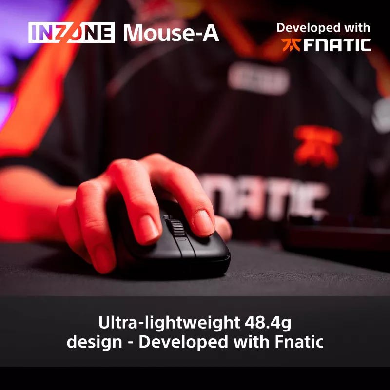 Belaidė žaidimų pelė Sony INZONE Dešinei rankai Optinė RF 30000 DPI, 70G pagreitis, ratukas