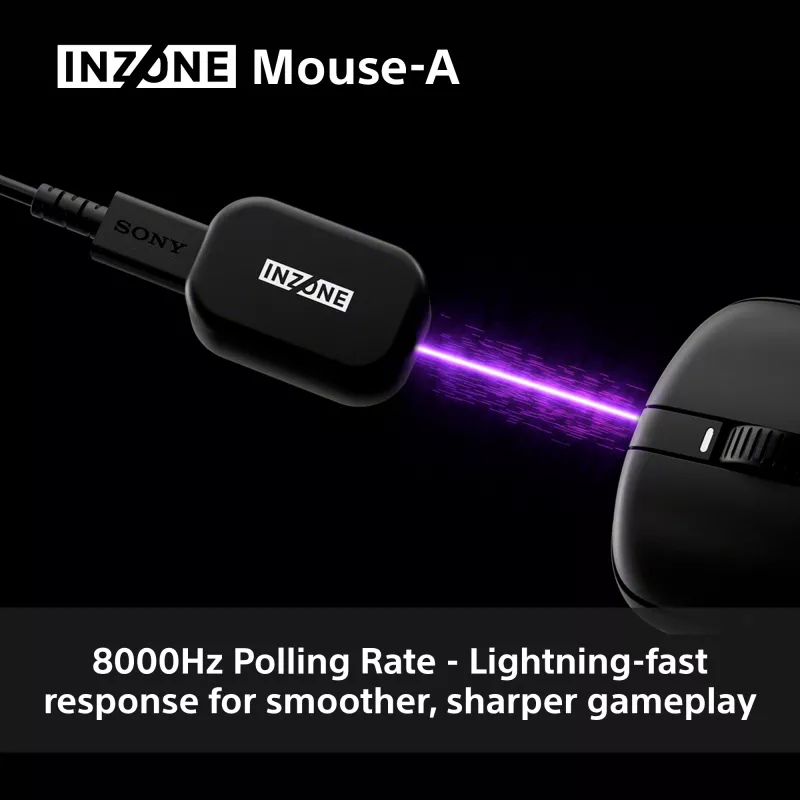 Belaidė žaidimų pelė Sony INZONE Dešinei rankai Optinė RF 30000 DPI, 70G pagreitis, ratukas