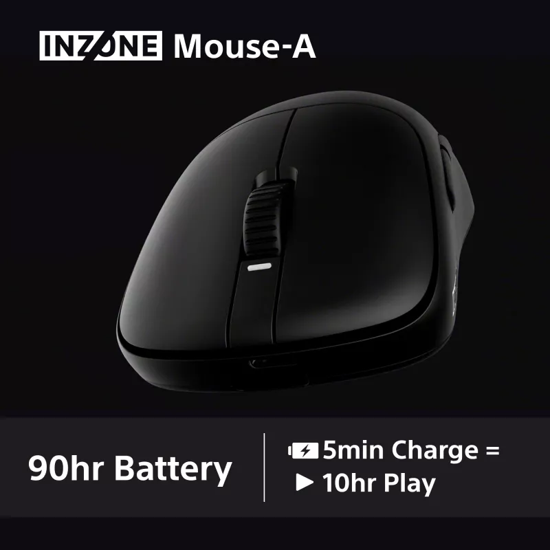 Belaidė žaidimų pelė Sony INZONE Dešinei rankai Optinė RF 30000 DPI, 70G pagreitis, ratukas