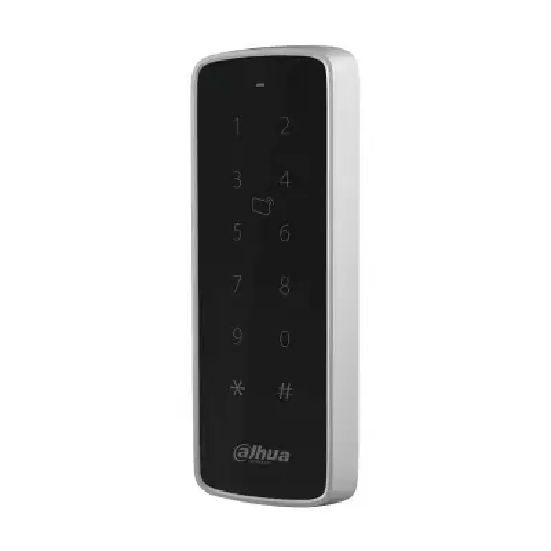 Prieigos kontrolės skaitytuvas DAHUA DHI-ASR2201D-B – 13.56 MHz, 9–15 V DC, 200 mA, 47,5×16×135 mm