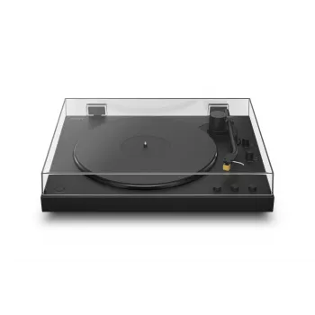 Patefono grotuvas su diržine pavara Sony PS-LX5BT automatinis, Bluetooth aptX/aptX-Adaptive/SBC, juodas, 430×367×118 mm