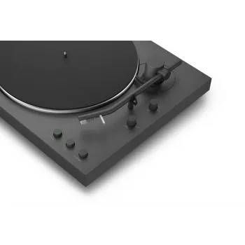 Patefono automatinė juostinė pavara Sony PS-LX3BT, juoda, Bluetooth aptX/aptX-Adaptive/SBC, 430×367×118 mm
