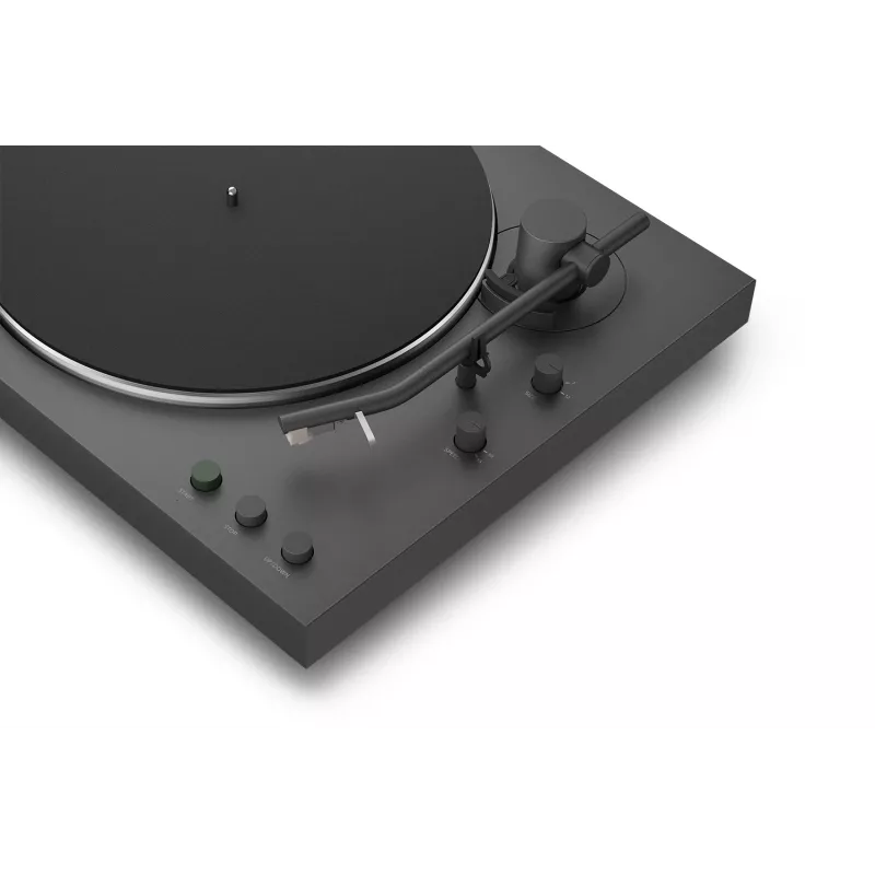 Patefono automatinė juostinė pavara Sony PS-LX3BT, juoda, Bluetooth aptX/aptX-Adaptive/SBC, 430×367×118 mm