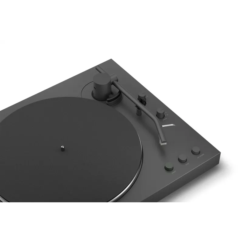 Patefono automatinė juostinė pavara Sony PS-LX3BT, juoda, Bluetooth aptX/aptX-Adaptive/SBC, 430×367×118 mm
