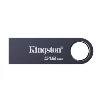 USB atmintukas KINGSTON DataTraveler SE9 G3 512GB — USB Type-A, USB 3.2 Gen 1, 220/100 MB/s, be dangtelio, tamsaus nikelio