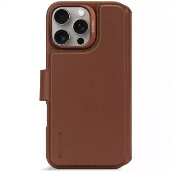Dėklas su pinigine Decoded iPhone 16 Pro Max Ruda 3 kortelių kišenės