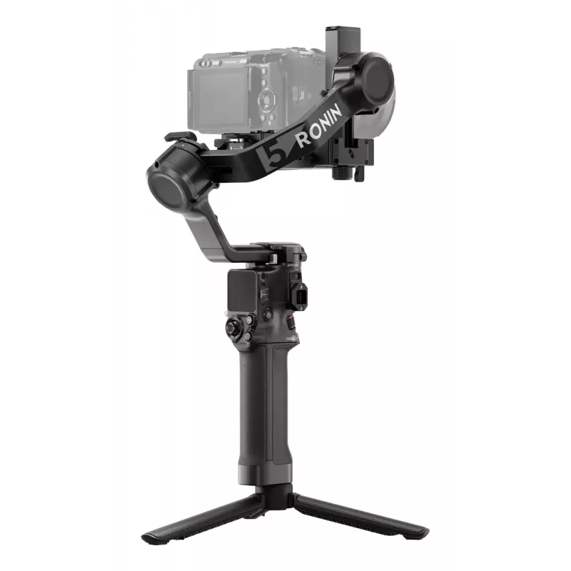 Rankinis kameros stabilizatorius DJI RS 5 – aliuminis, juodas, 30 h veikimo laikas, 1,46 kg