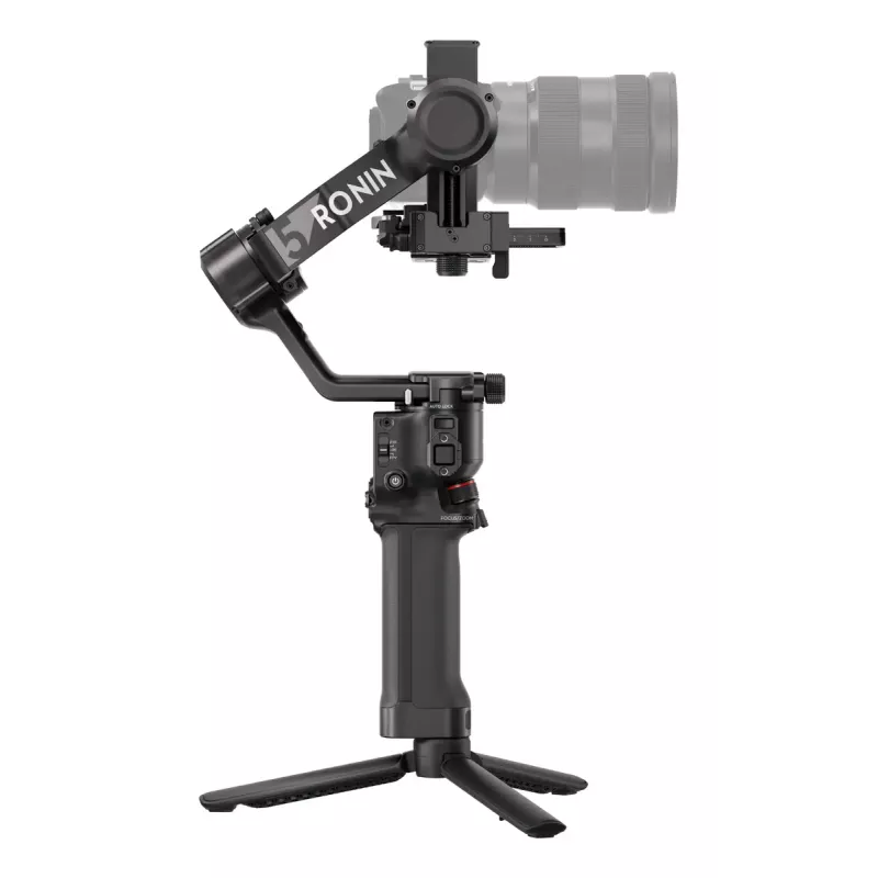 Rankinis kameros stabilizatorius DJI RS 5 – aliuminis, juodas, 30 h veikimo laikas, 1,46 kg