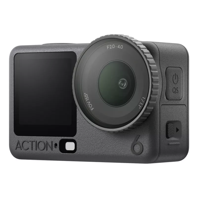 Veiksmo kamera DJI Osmo Action 6 Standard Combo – 38 MP CMOS, 4K Ultra HD, 155° FOV, 2x skaitmeninis priartinimas