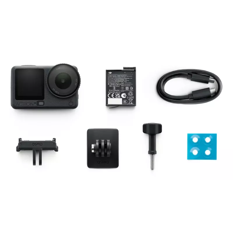 Veiksmo kamera DJI Osmo Action 6 Standard Combo – 38 MP CMOS, 4K Ultra HD, 155° FOV, 2x skaitmeninis priartinimas