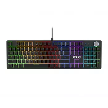 MSI FORGE GK320 RED klaviatūra mechaninė USB QWERTY US International juoda