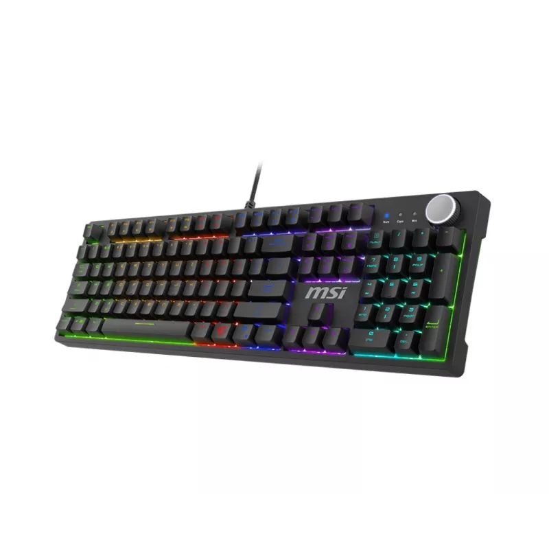 MSI FORGE GK320 RED klaviatūra mechaninė USB QWERTY US International juoda