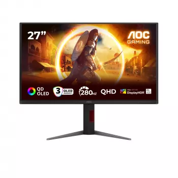 AOC G4 Q27G4ZD kompiuterio monitorius 68,6 cm (27 col.) 2560 x 1440 pikselių Quad HD QD-OLED juodas, raudonas