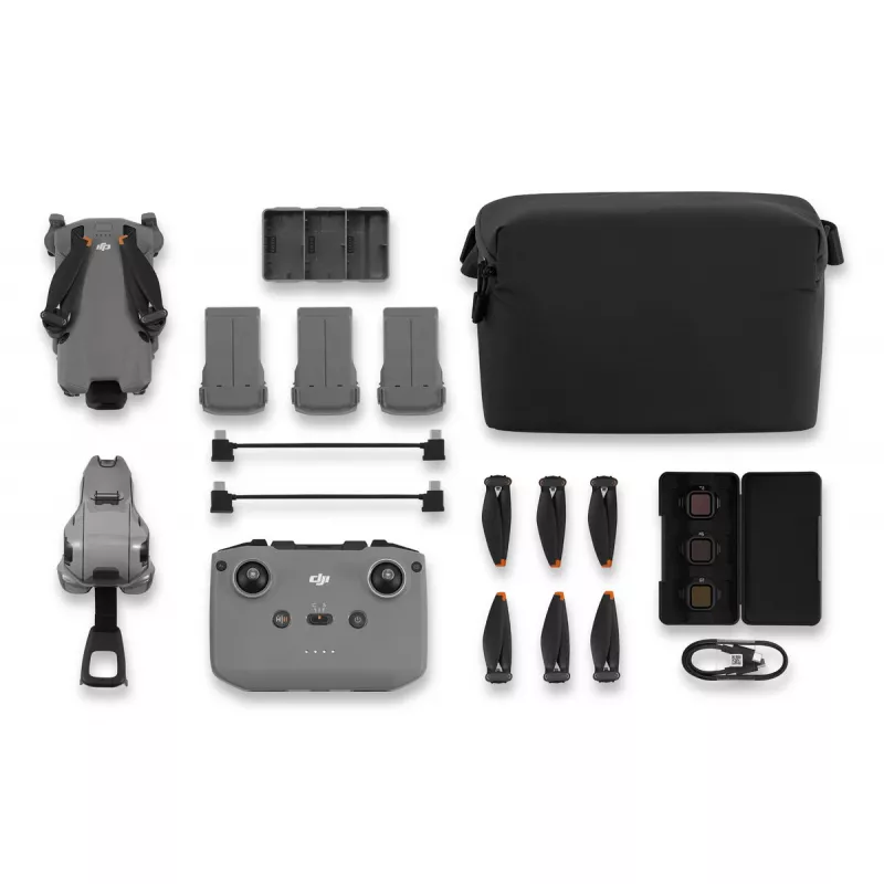 DJI MINI 5 PRO Fly More Combo (RC-N3) lengvas 249 g dronas su 50 MP jutikliu, Lidar, 3 akumuliatoriais, nuotolinio valdymo pultu