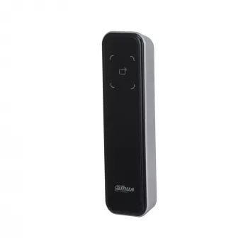 Vartų skaitytuvas DAHUA DHI-ASR2200A-D — Pagrindinis bekontakčio ID skaitytuvas, 12 V DC, 1,7 W, 135×40×15 mm, juodas