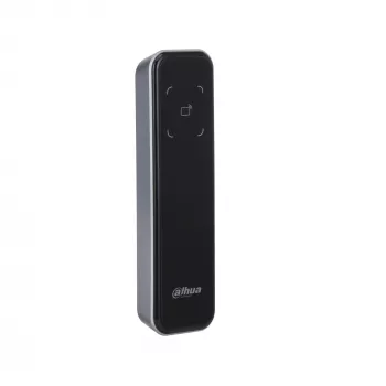 Vartų skaitytuvas DAHUA DHI-ASR2200A-D — Pagrindinis bekontakčio ID skaitytuvas, 12 V DC, 1,7 W, 135×40×15 mm, juodas