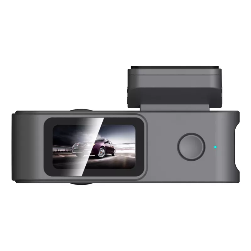 Automobilinis vaizdo registratorius DAHUA S5PRO, 4K Ultra HD, dvi kameros, 1,47 col. ekranas, MicroSD iki 128 GB, USB-C, DC maitinimas, juodas