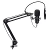 Podcast mikrofonas TRUST GXT 270 Emita II+ – kondensatorinis, USB, laidinis, metalinis korpusas, juodas, 2,5 m kabelis