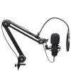 Podcast mikrofonas TRUST GXT 270 Emita II+ – kondensatorinis, USB, laidinis, metalinis korpusas, juodas, 2,5 m kabelis
