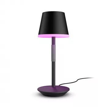 Philips Hue Go nešiojama išmani lempa su Bluetooth ir Zigbee, juoda