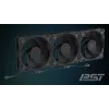 140 mm ventiliatorius Arctic Freezer P14 Pro Reverse — 166,5 m³/h, 5,1 mmH₂O, Fluid Dynamic Bearing, A‑RGB, PWM, juodas, su kabelio dalikliu